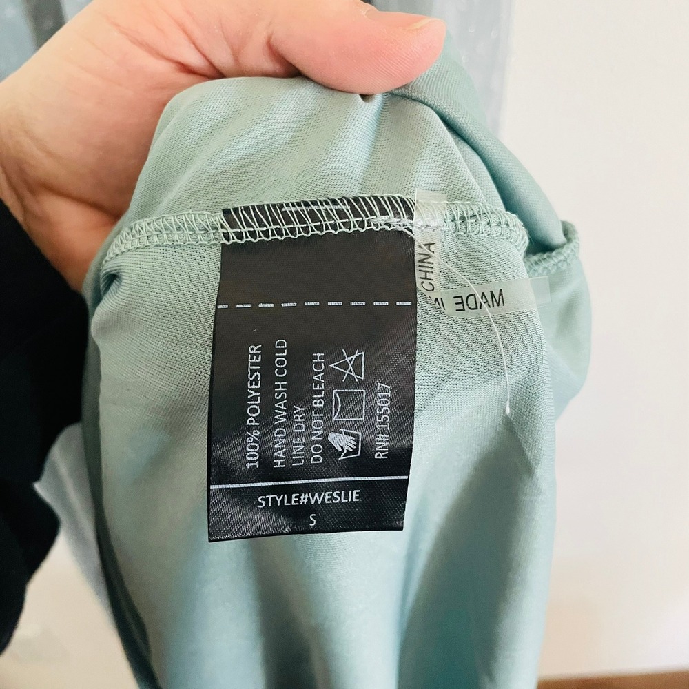 Baltic Born Weslie Maxi Dress Sage Green Swiss Do Formal Wedding Short Sleeve SM - Picture 7 of 7